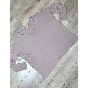 Piko Green Earth Fashion Tan Mauve Oversized Bamboo Tee